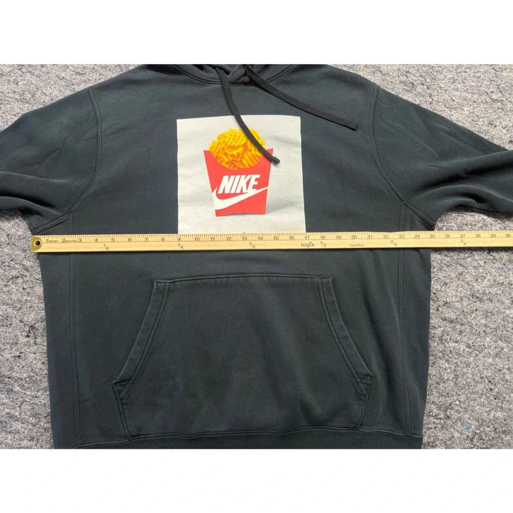 Nike Mens French Fries Graphic Hoodie Black Pullover Fleece L Large DW2274-010